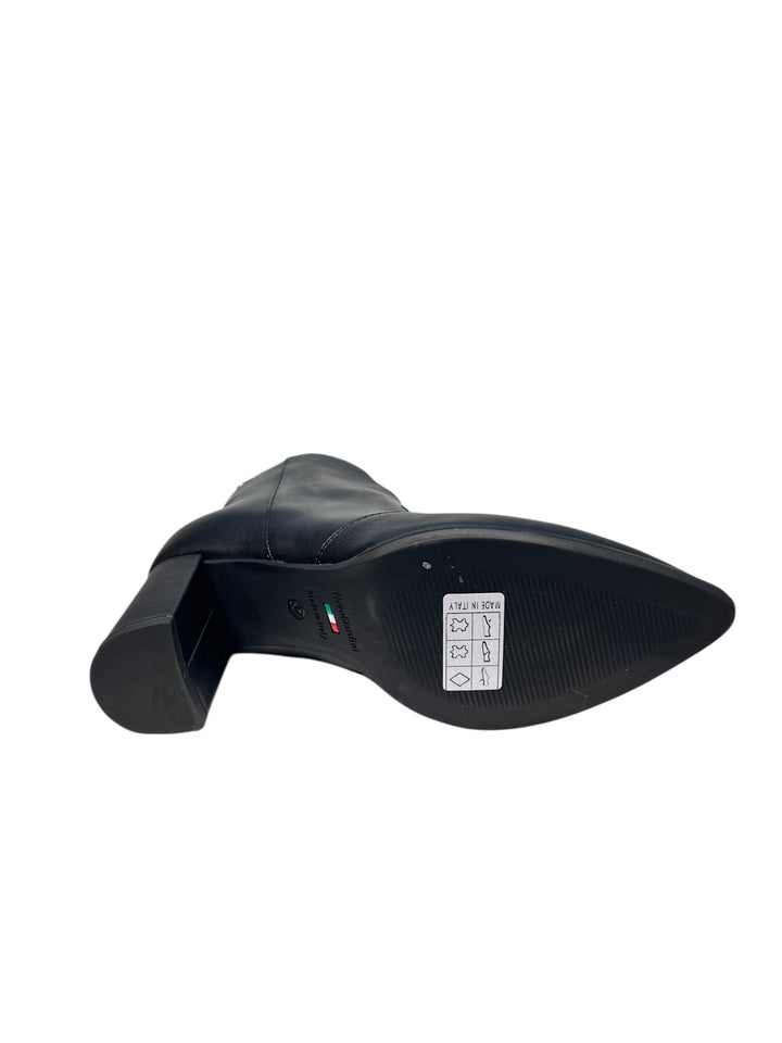 tronchetto donna pelle nero