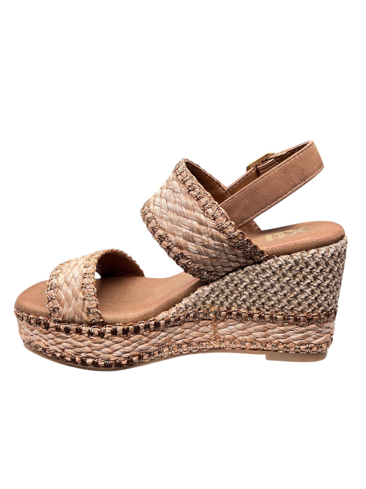sandali con zeppa donna xti art.143820 taupe