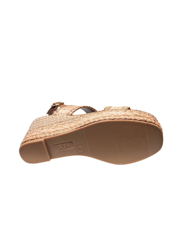 sandali con zeppa donna xti art.143820 taupe