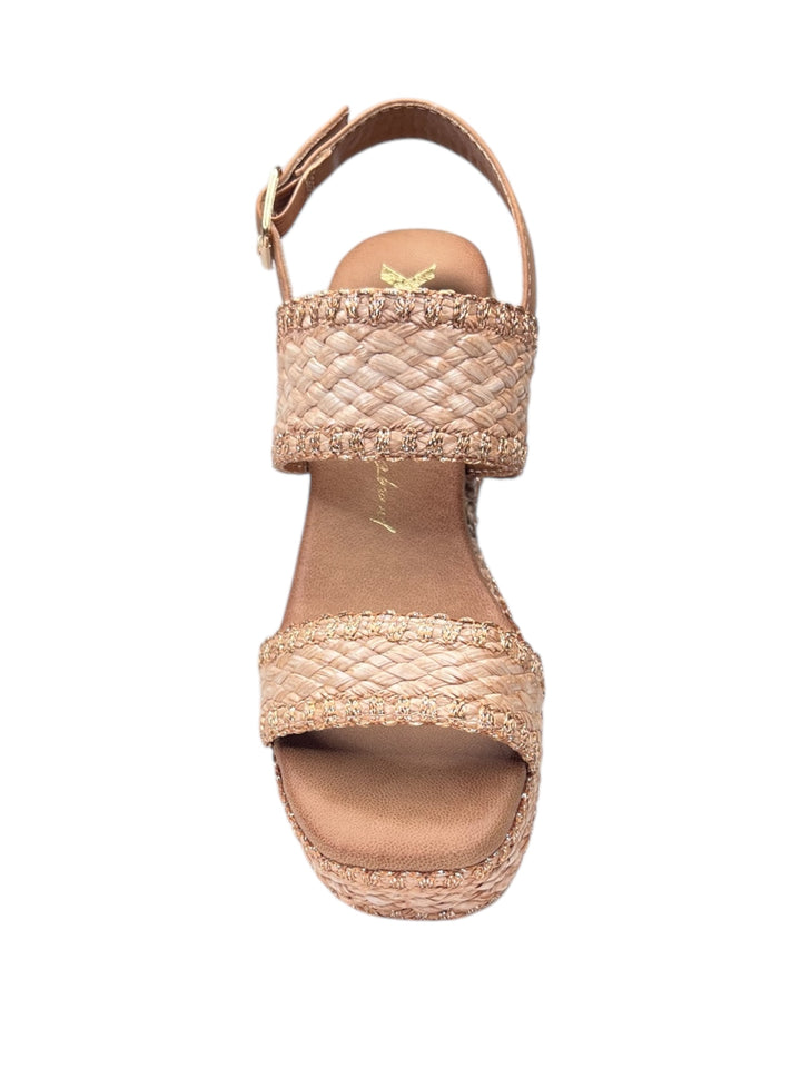 sandali con zeppa donna xti art.143820 taupe