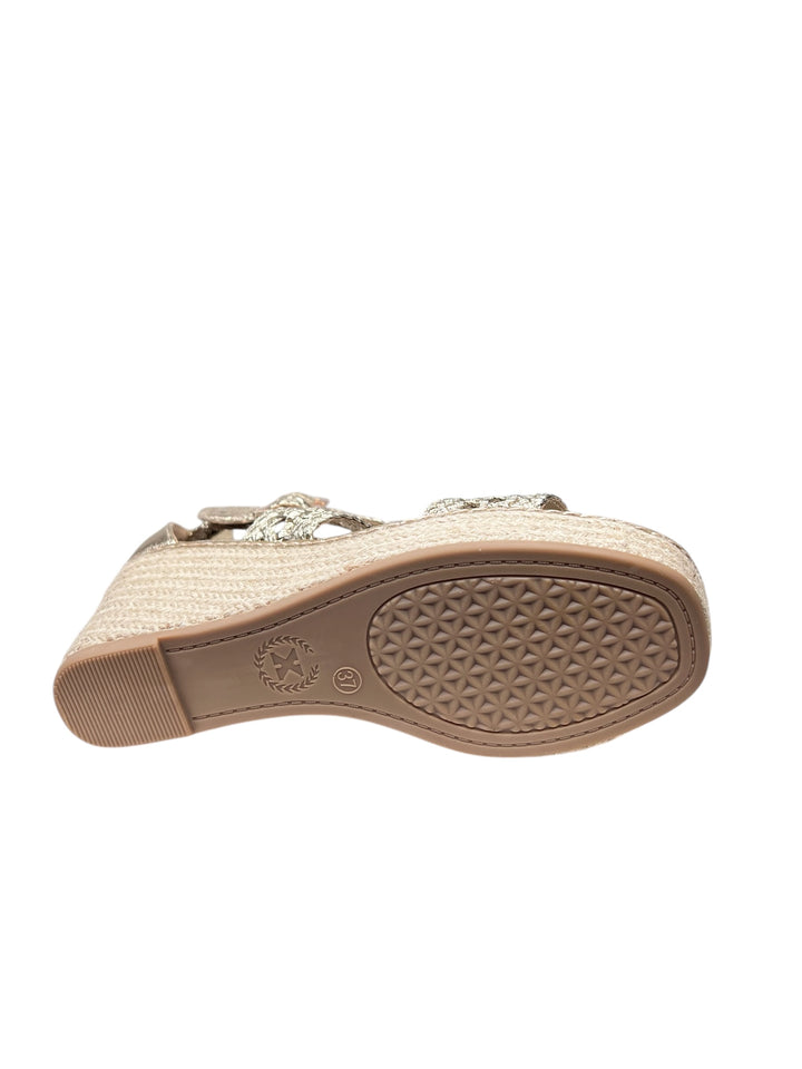 sandali con zeppa donna xti art.143824 gold