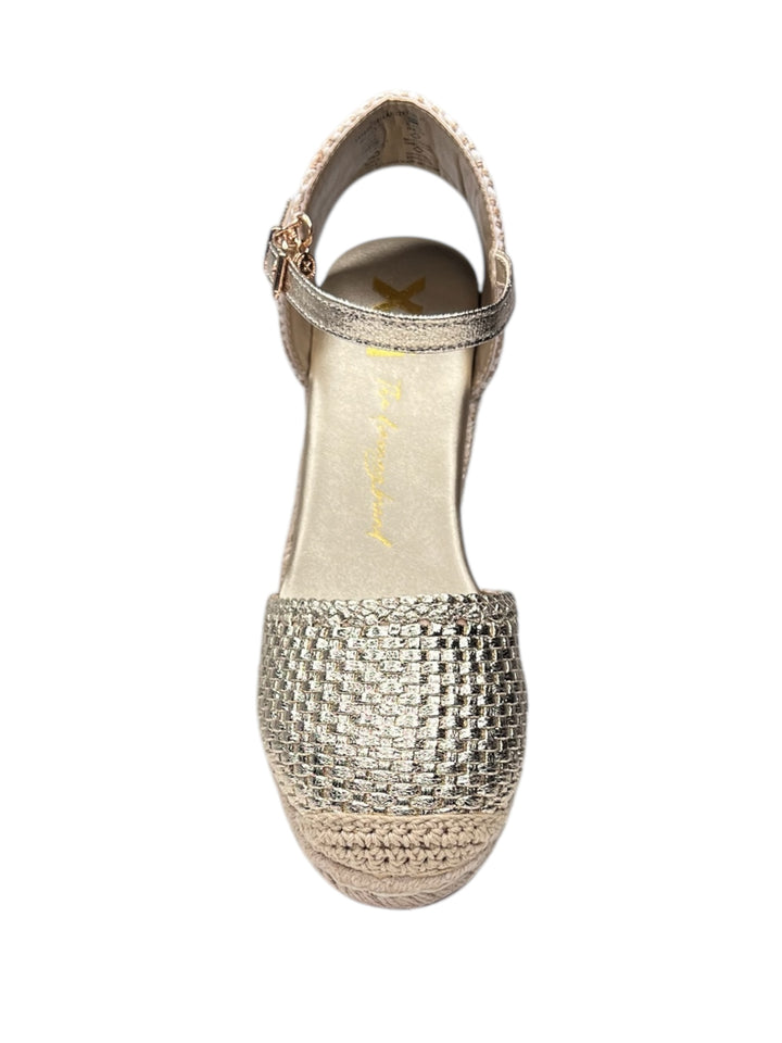 espadrillas con zeppa donna xti art.143844 gold