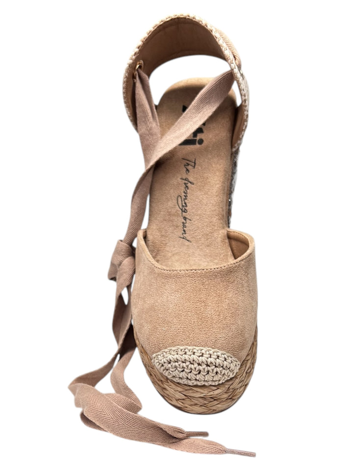 espadrillas con zeppa donna xti art.143995 taupe