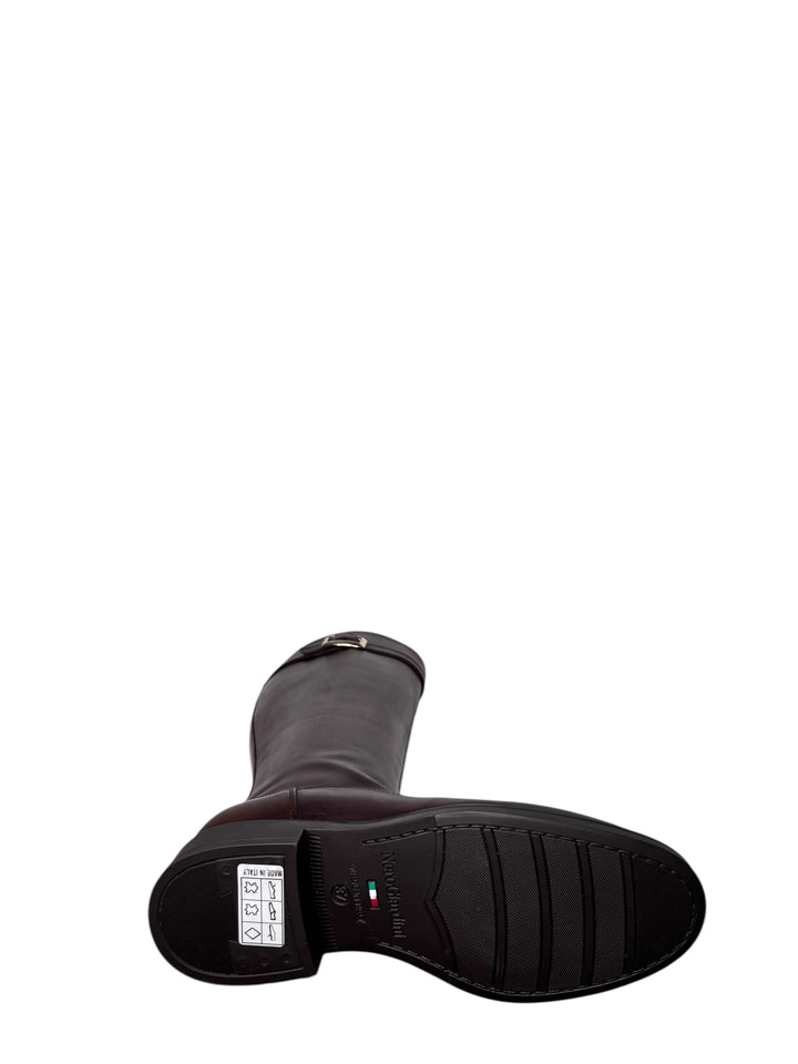 stivale donna pelle delavato beige