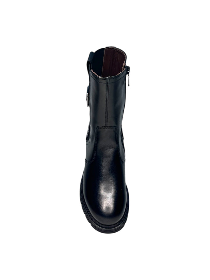 stivaletto donna pelle nero