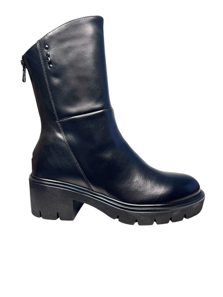 stivaletto donna pelle nero