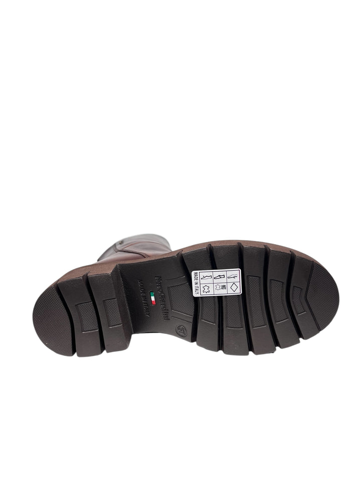 stivaletto donna pelle delavato beige