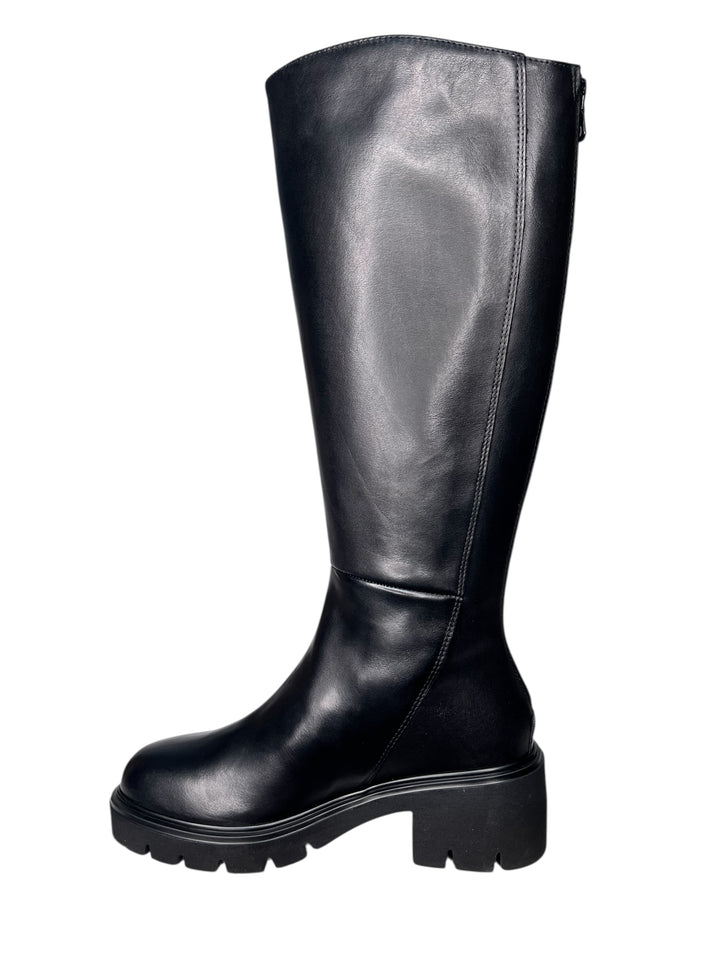 stivale donna pelle nero