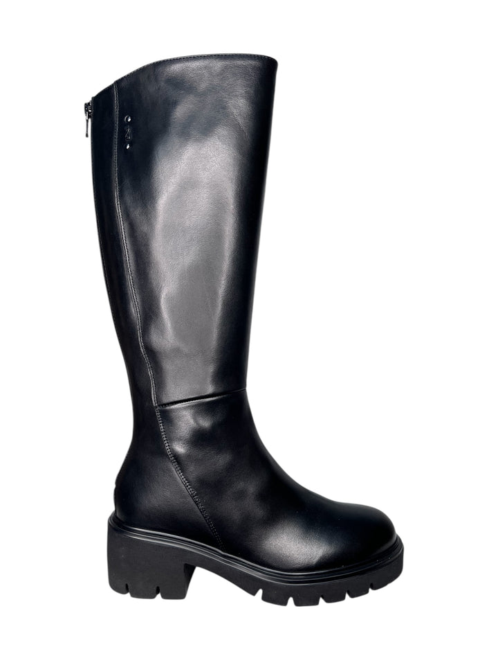 stivale donna pelle nero