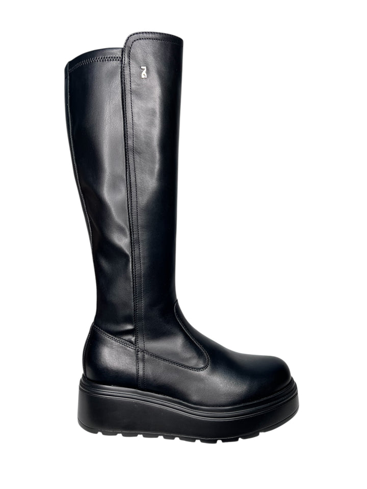 stivale donna pelle nero