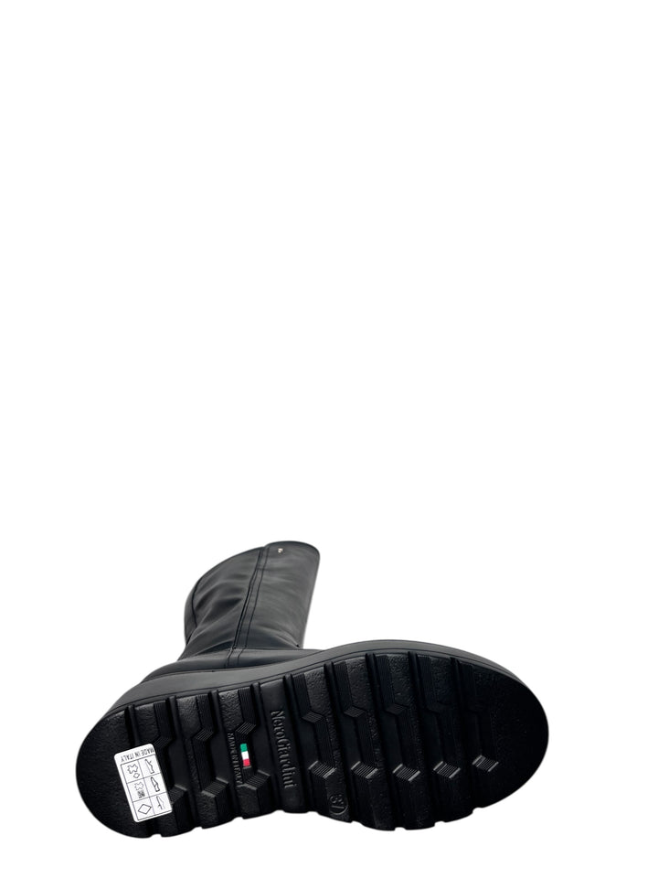 stivale donna pelle nero