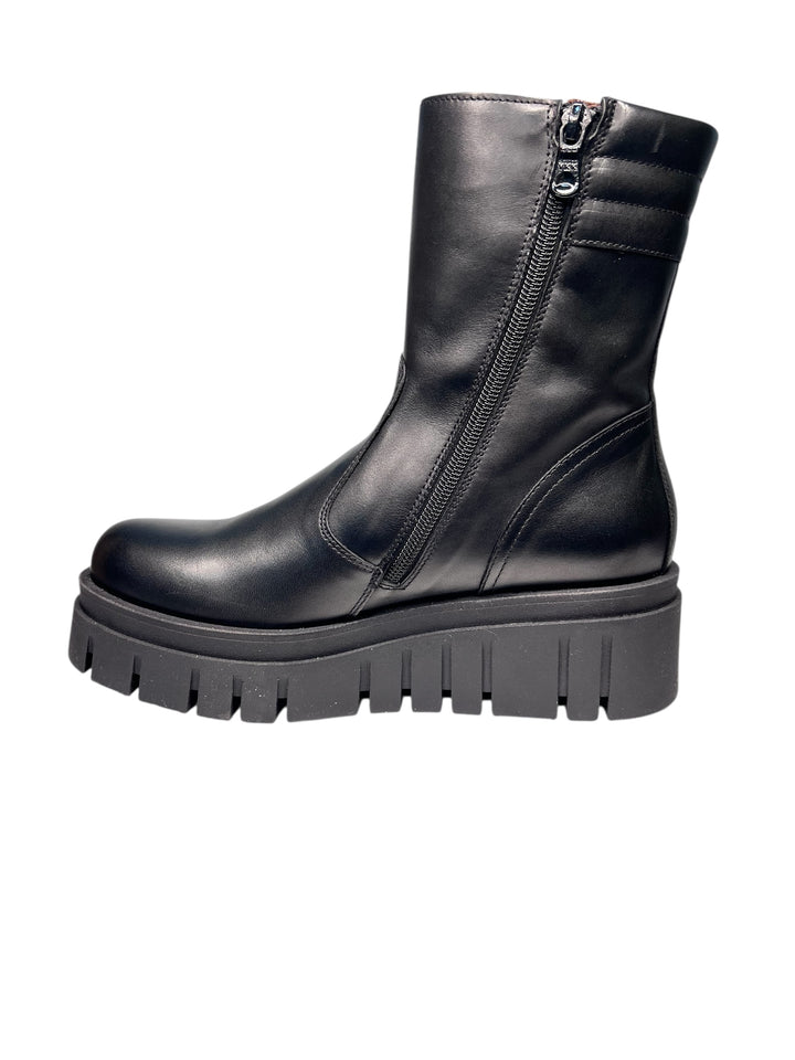 stivaletto donna pelle nero