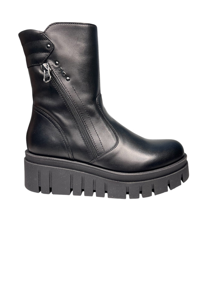 stivaletto donna pelle nero