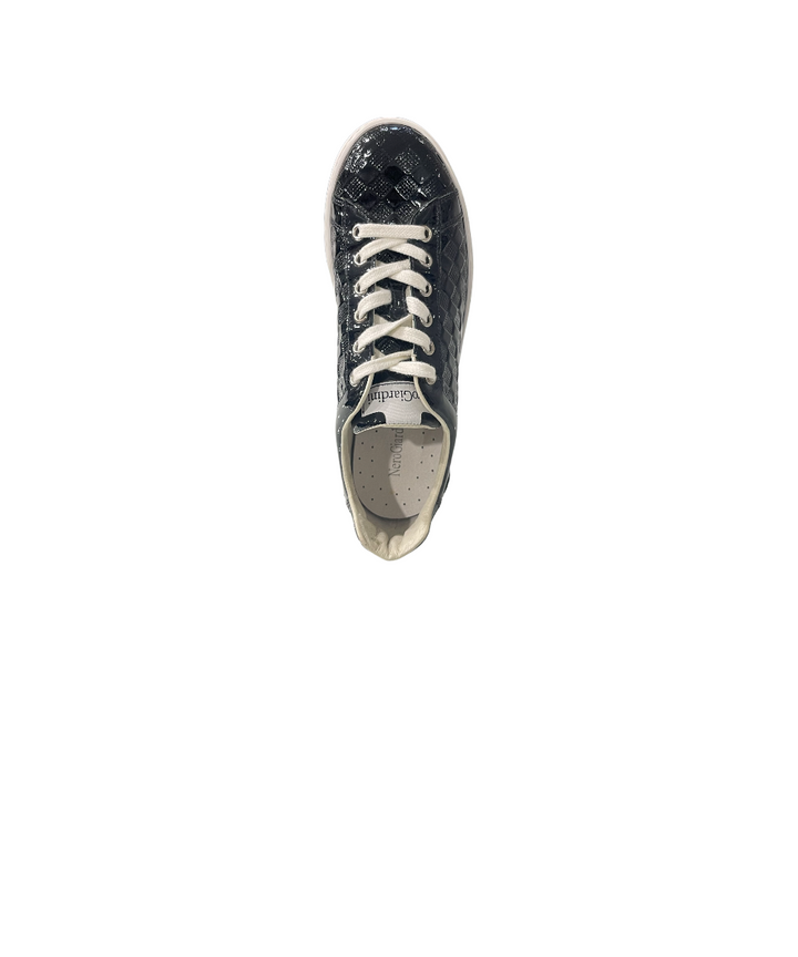 sneakers donna pelle lucida nero giardini art. 15274d100 nero