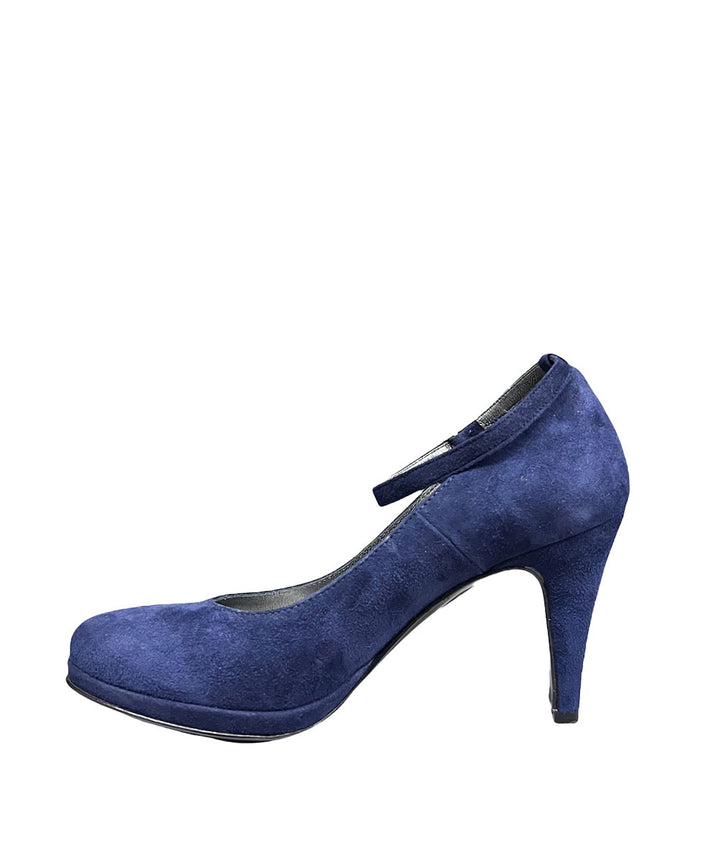 Décolleté donna pelle Perticara art. 158 blu