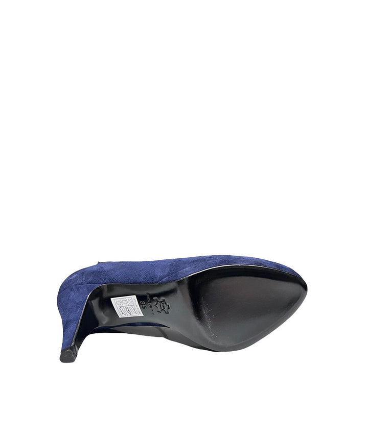 Décolleté donna pelle Perticara art. 158 blu