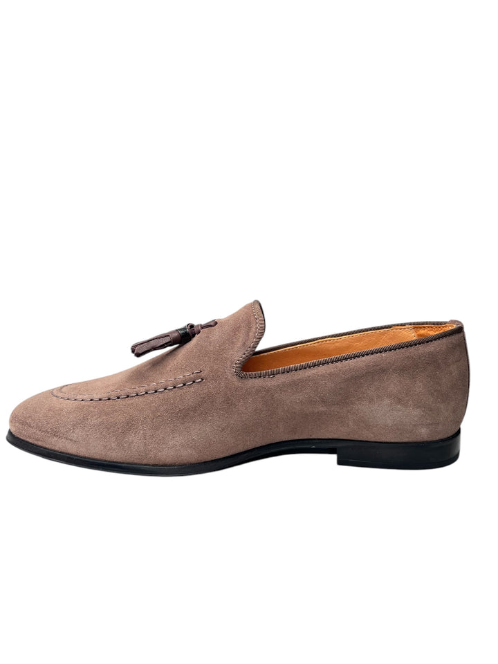 mocassini uomo pelle  exton art.164 taupe