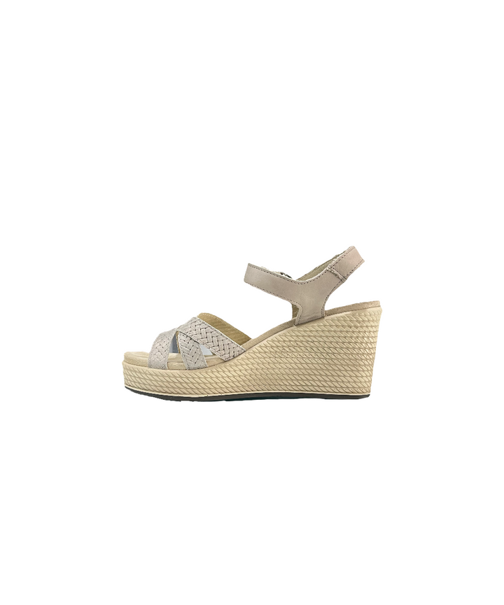 sandali donna pelle igi&co art.16735-00 beige-platino