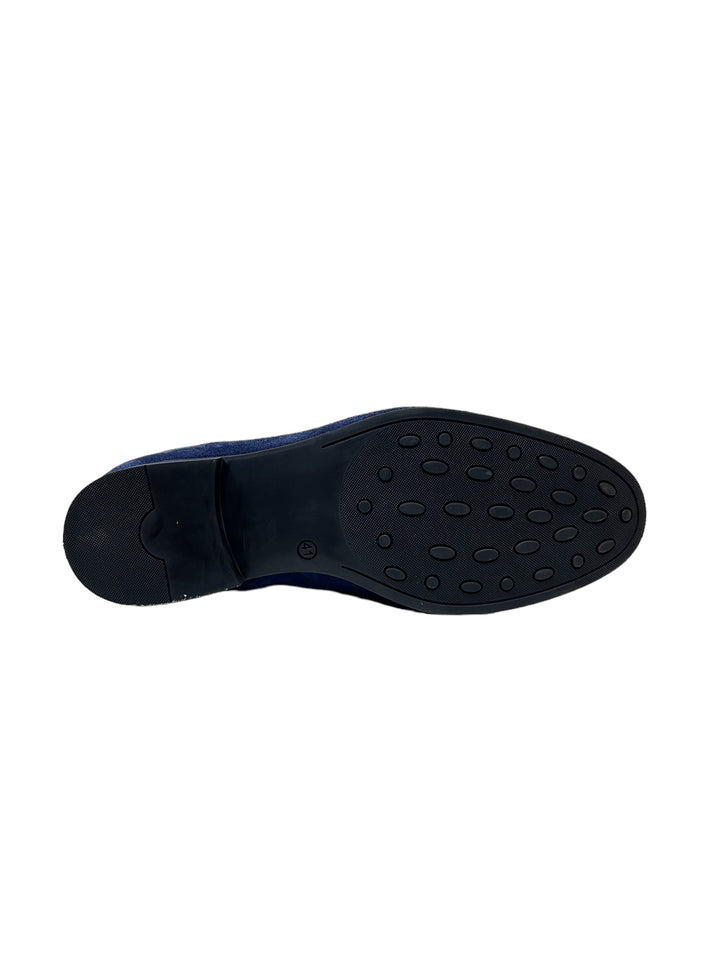 mocassini uomo pelle exton art. 167 blu royal