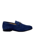 mocassini uomo pelle exton art. 167 blu royal