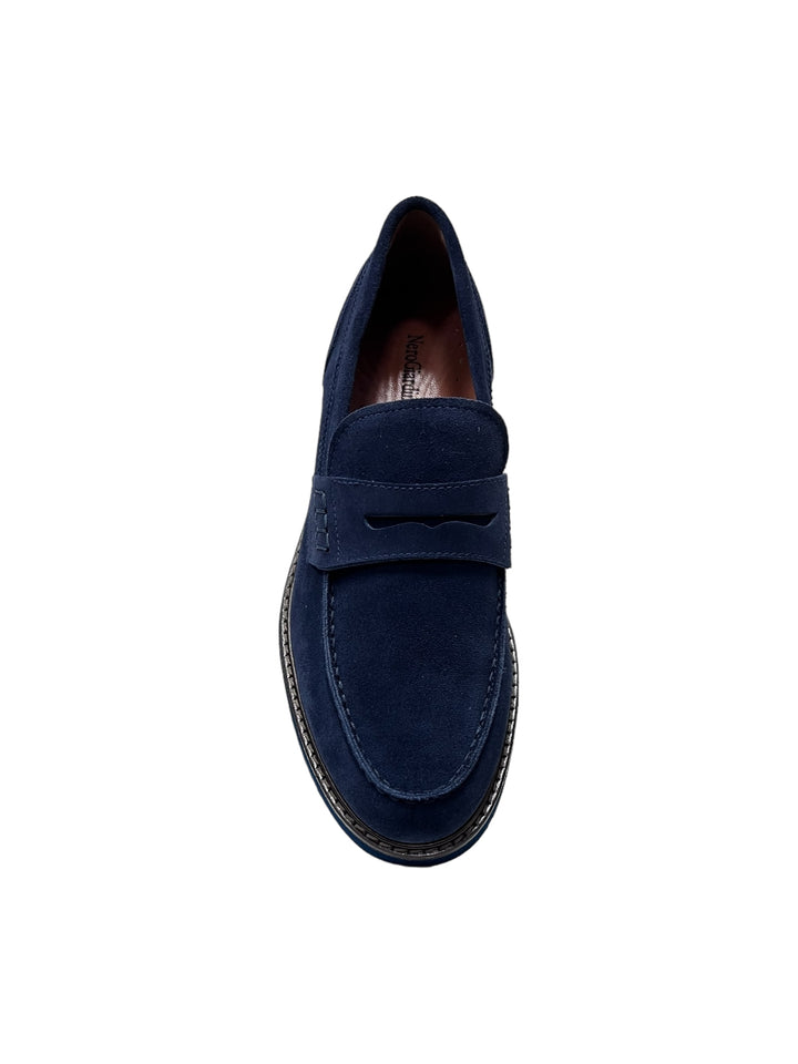 mocassini uomo pelle nero giardini art.e400170u212 indaco