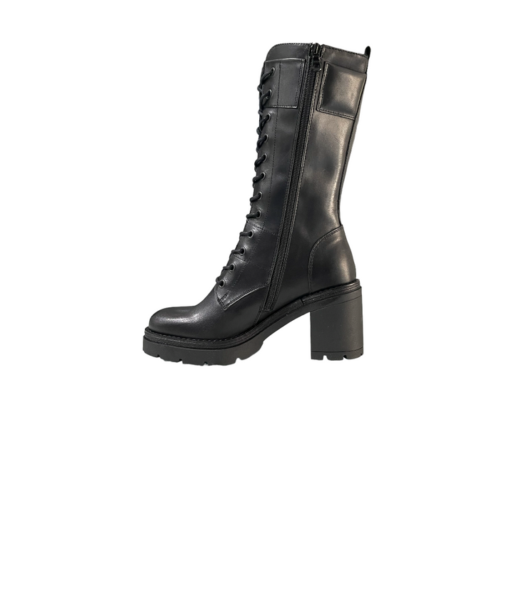 stivali allacciati donna pelle nero giardini art.i117137d100 nero