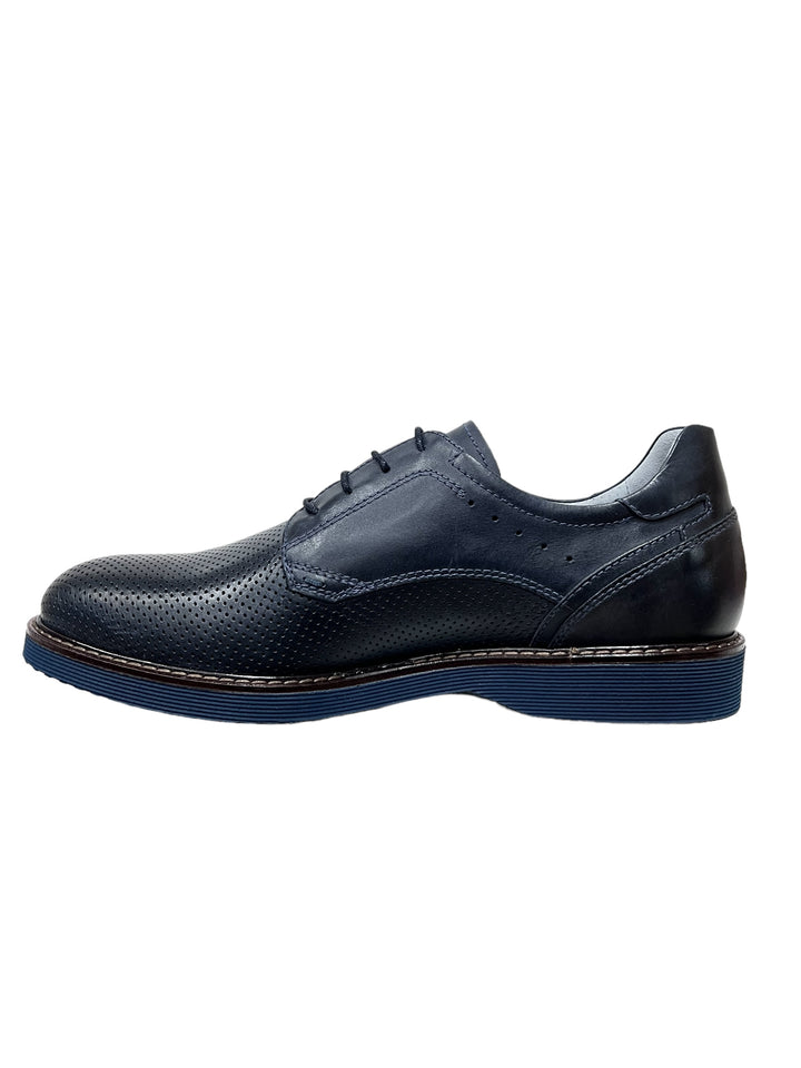 stringate uomo pelle nero giardini art.e400172u200 blu