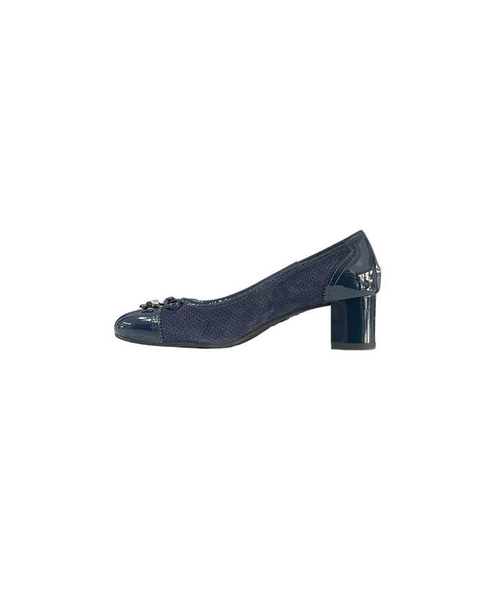 décolleté donna pelle nero giardini art.18011d208 blu