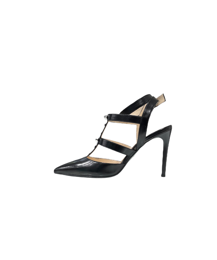 slingback donna pelle nero giardini art. e218333de100 nero