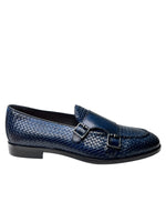 mocassini uomo pelle intrecciata exton art.1834 jeans