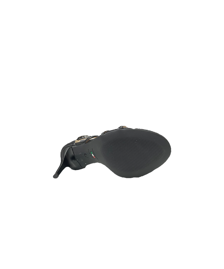 sandali eleganti donna pelle nero giardini art.e218400de100 nero