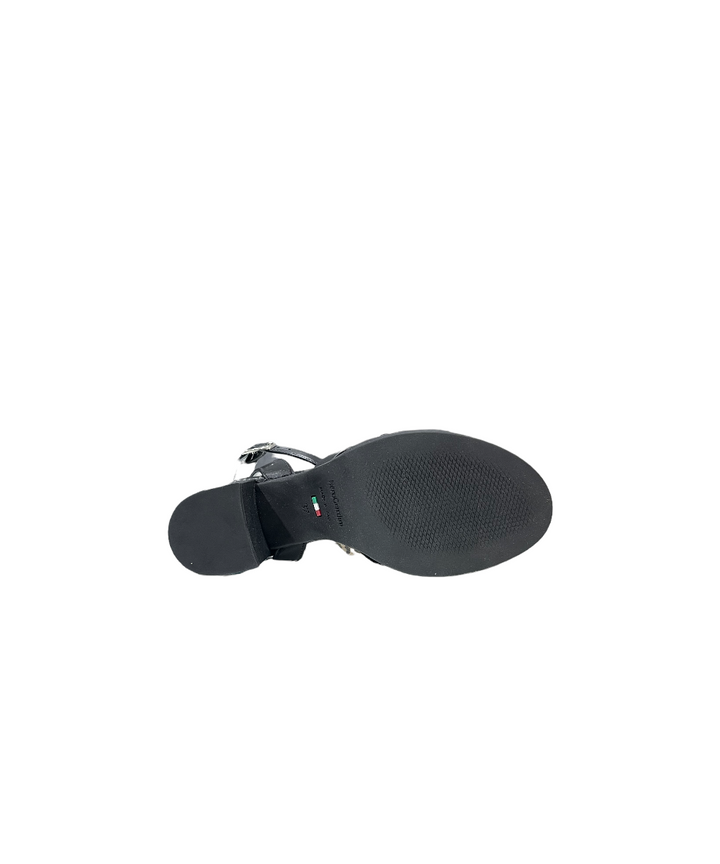 sandali donna pelle nero giardini art.e218651d101 antracite