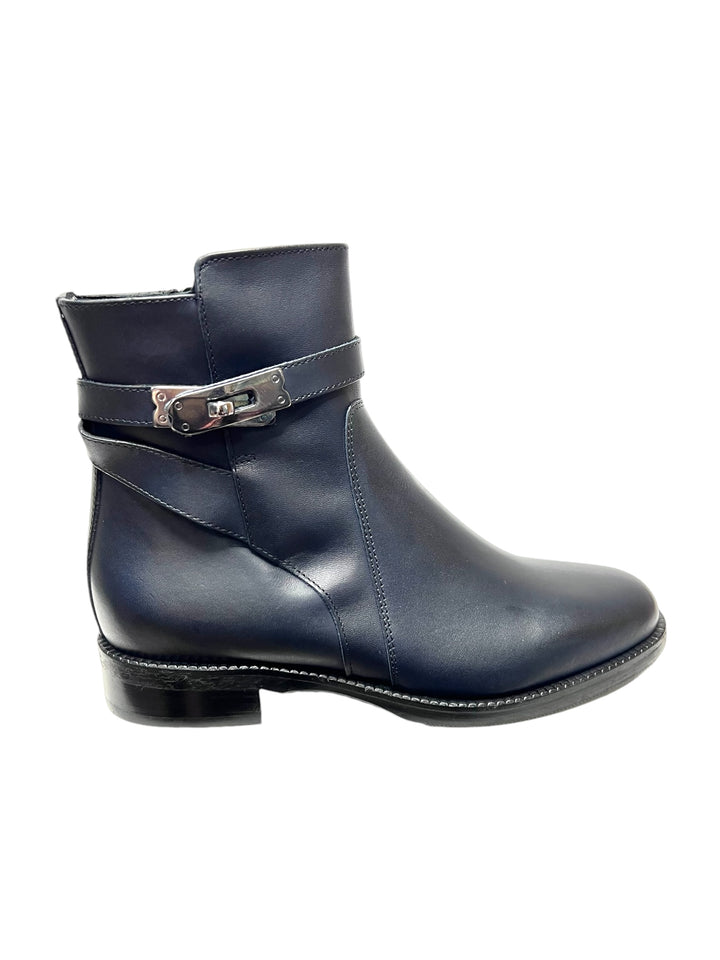 stivaletti donna pelle gianni crasto art.2052 blu ink