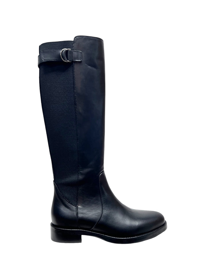 stivali elasticizzati donna pelle gianni crasto art.2086 nero