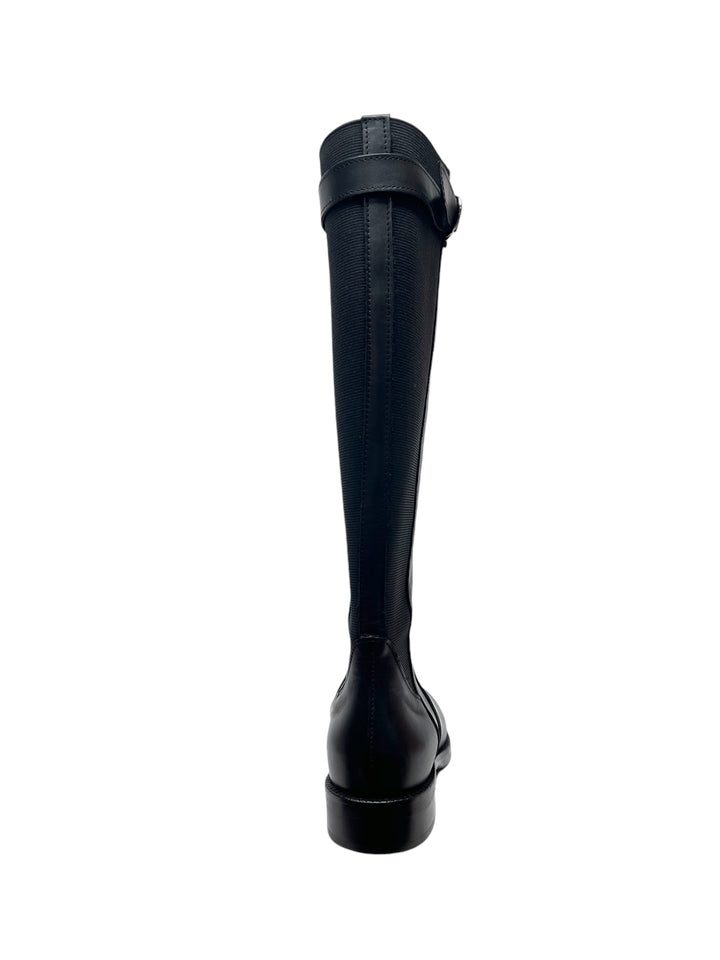 stivali elasticizzati donna pelle gianni crasto art.2086 nero