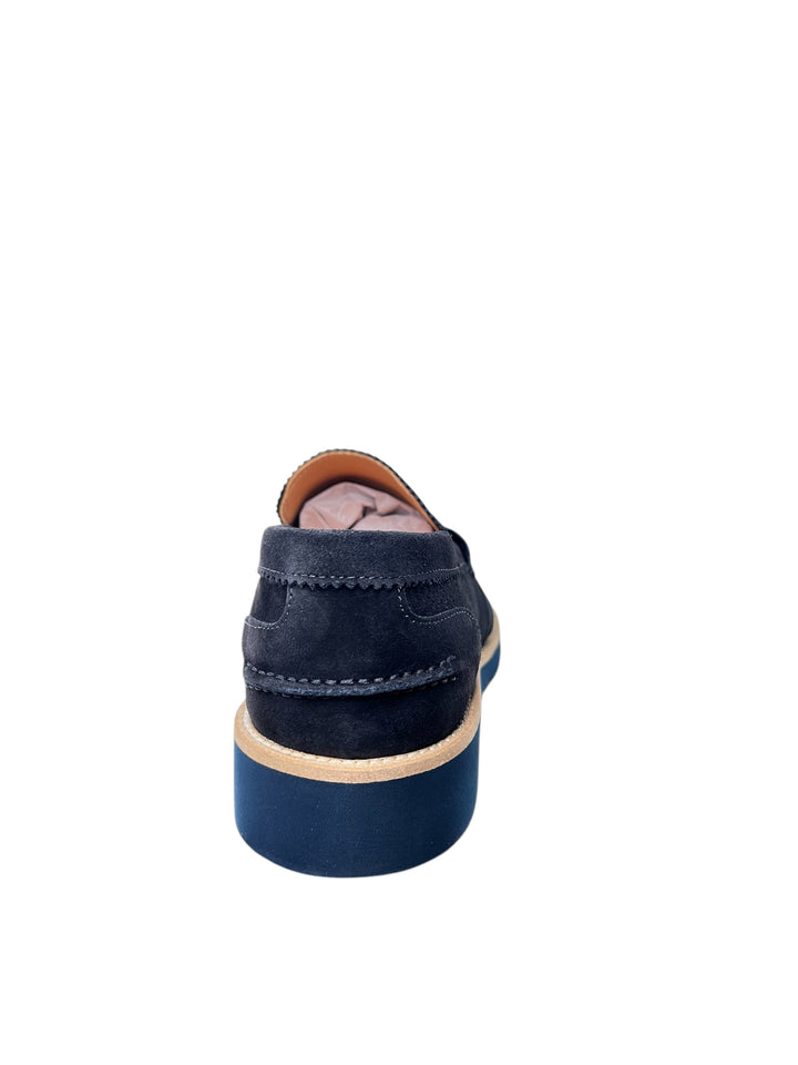 mocassini uomo pelle exton art.2102 blu