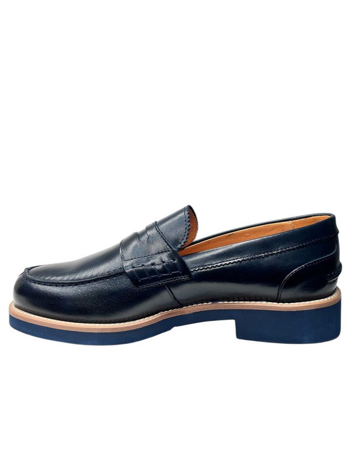 mocassini uomo pelle exton art.2102 marin