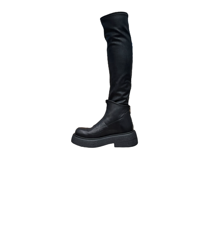 stivali donna elasticizzati pelle curiositè art. 2118 nero