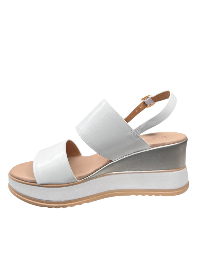 LA REPO  sandalo donna pelle bianco