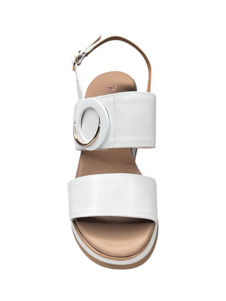 LA REPO  sandalo donna pelle bianco
