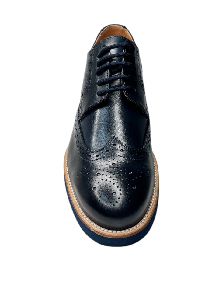 stringate uomo pelle  exton art.2197 marin