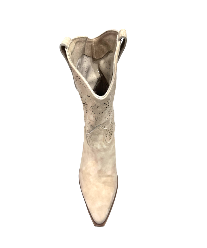 stivale texano pelle scamosciata curiositè art. 2219-7026 paglia