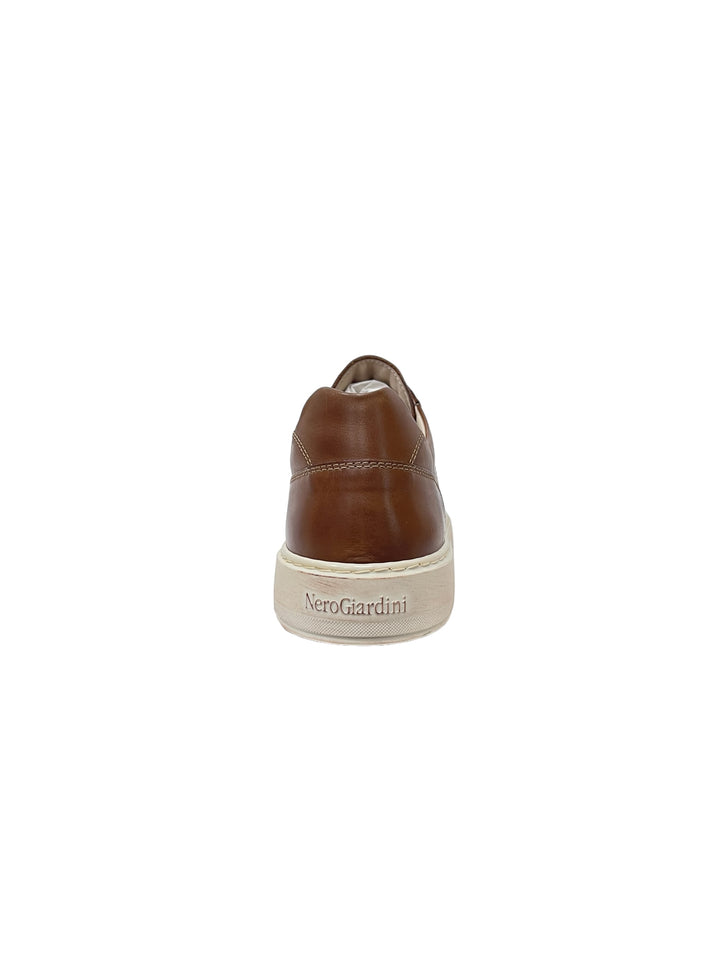 sneakers uomo pelle nero giardini art.e400222u329 cognac