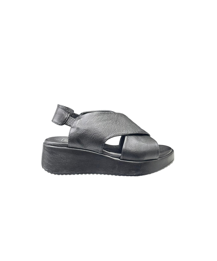 sandali platform donna pelle ot art. 224 nero