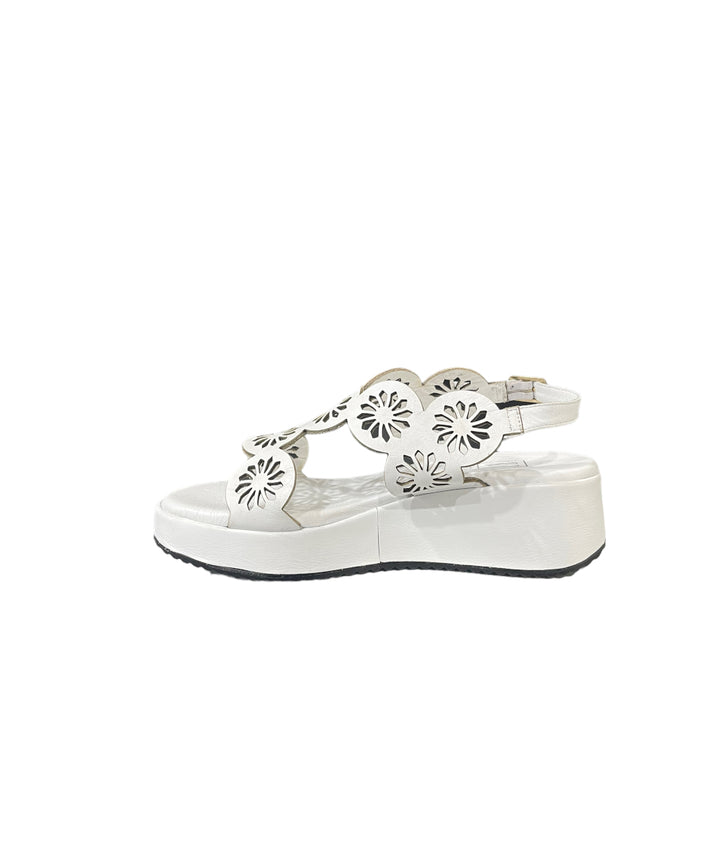 sandali platform donna pelle ot art. 227 bianco