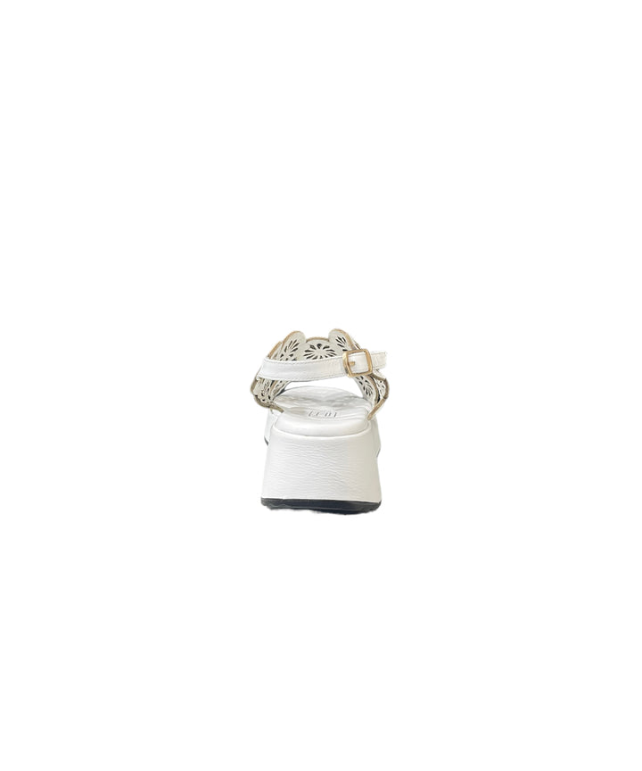 sandali platform donna pelle ot art. 227 bianco