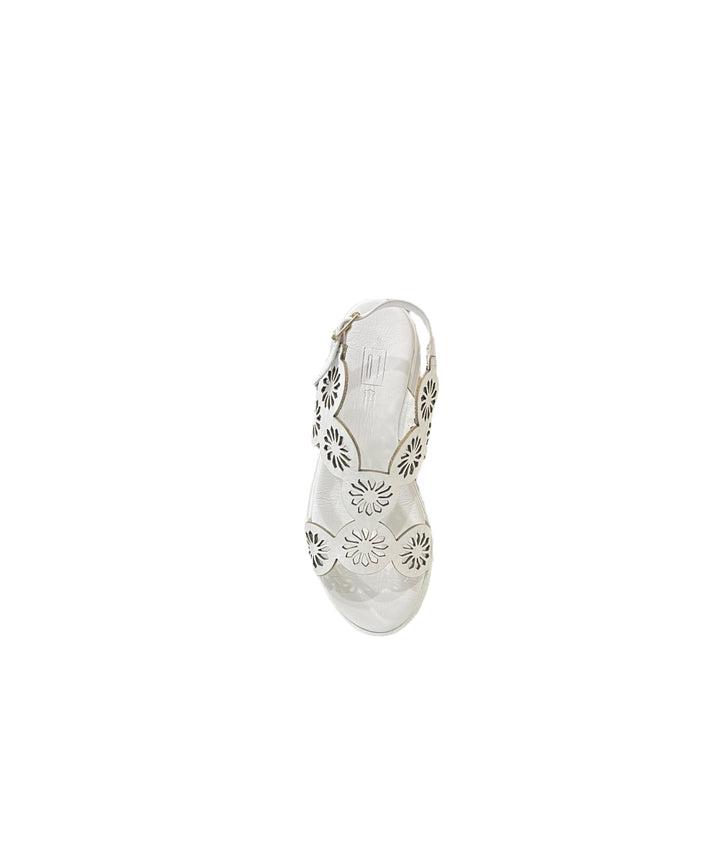 sandali platform donna pelle ot art. 227 bianco