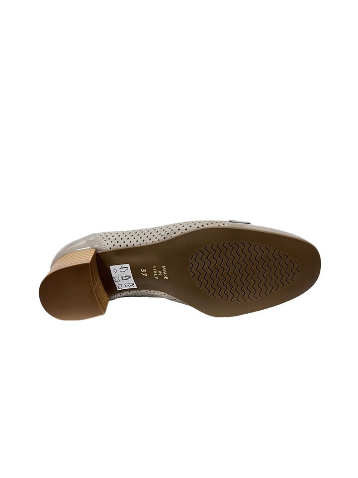décolleté confort donna pelle scamosciata-vernice soffice sogno art.e23502c nocciola