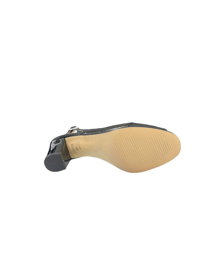 sandali confort donna pelle-lurex soffice sogno art.e23530 nero