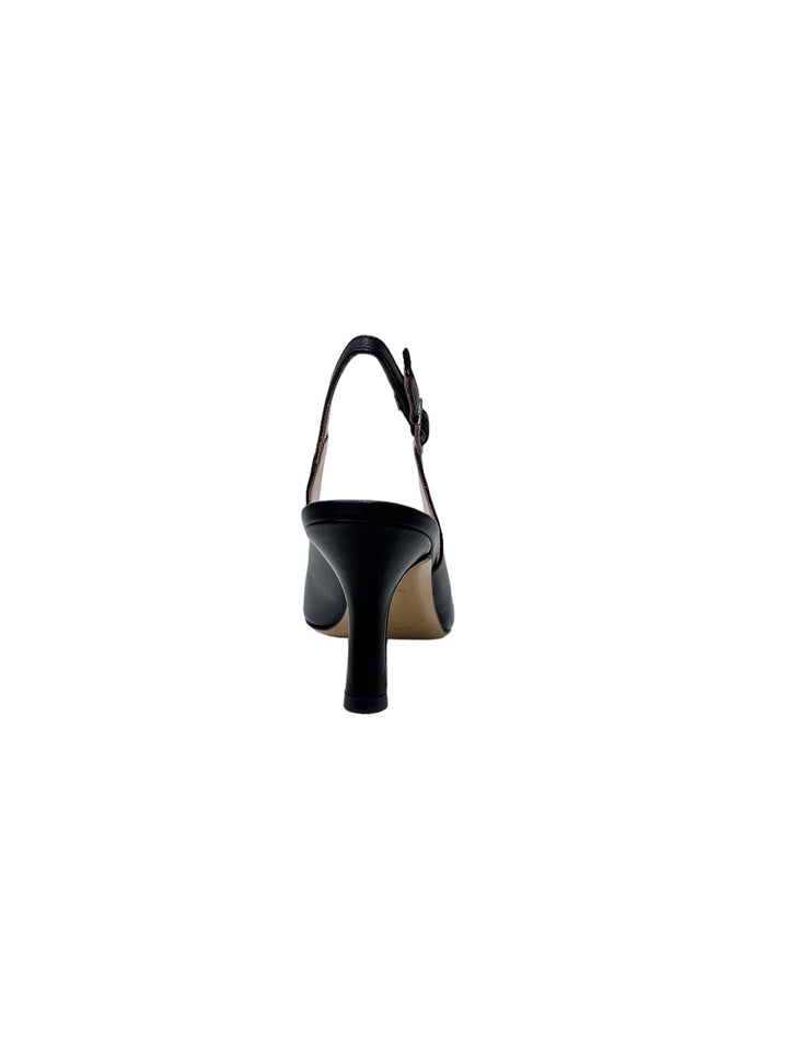 slingback donna pelle vernissage art.e23821 nero